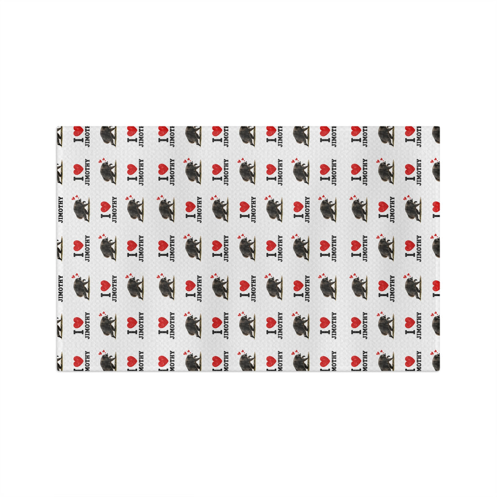 I Love Jimothy Microfiber Tea Towel — Cute Southwestern Kitchen Towel