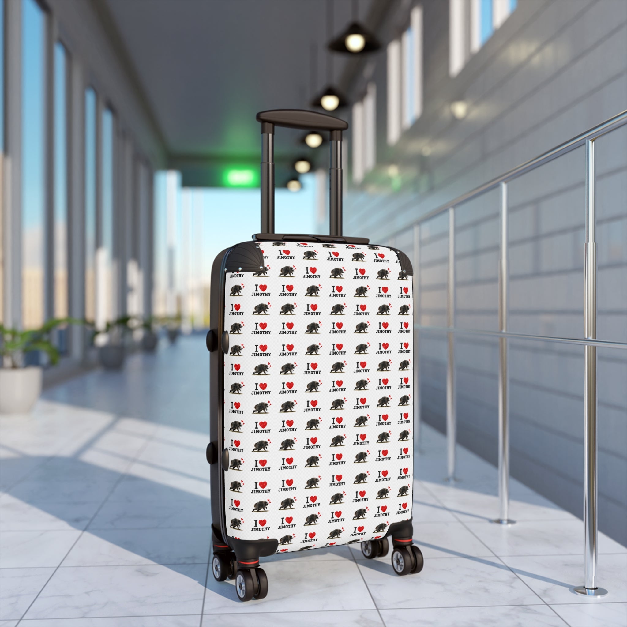 I Love Jimothy Travel Suitcase Cover — Patterned Luggage Protector for Frequent Flyers