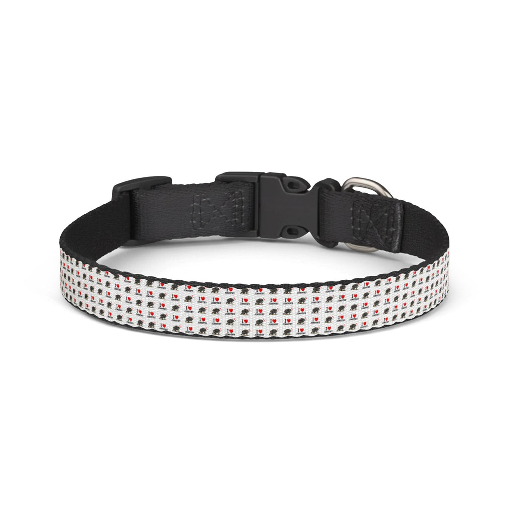 Clip-On Pet Collar — I Love Jimothy Checker Pattern Dog Collar
