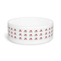 I  LOVE JIMOTHY Pattern Pet Bowl — Personalized Cute Ceramic Dog & Cat Feeding Dish