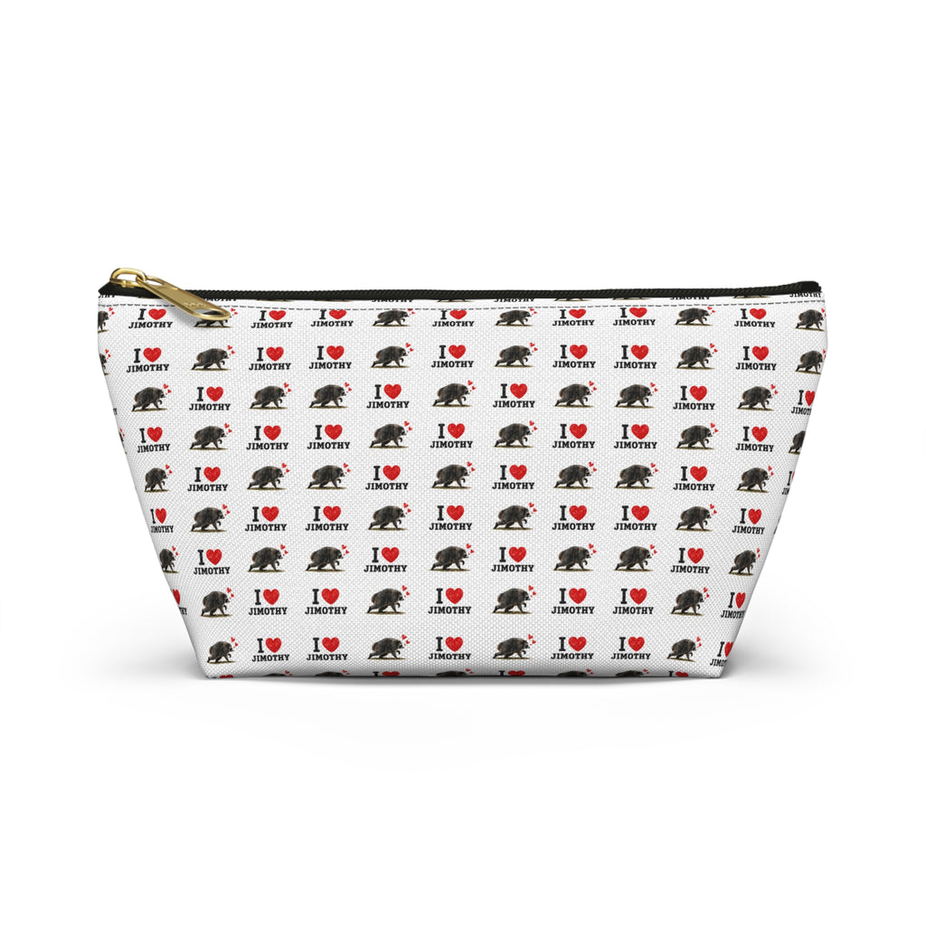 I Love Jimothy Image Accessory Pouch — T‑Bottom Cosmetic Bag
