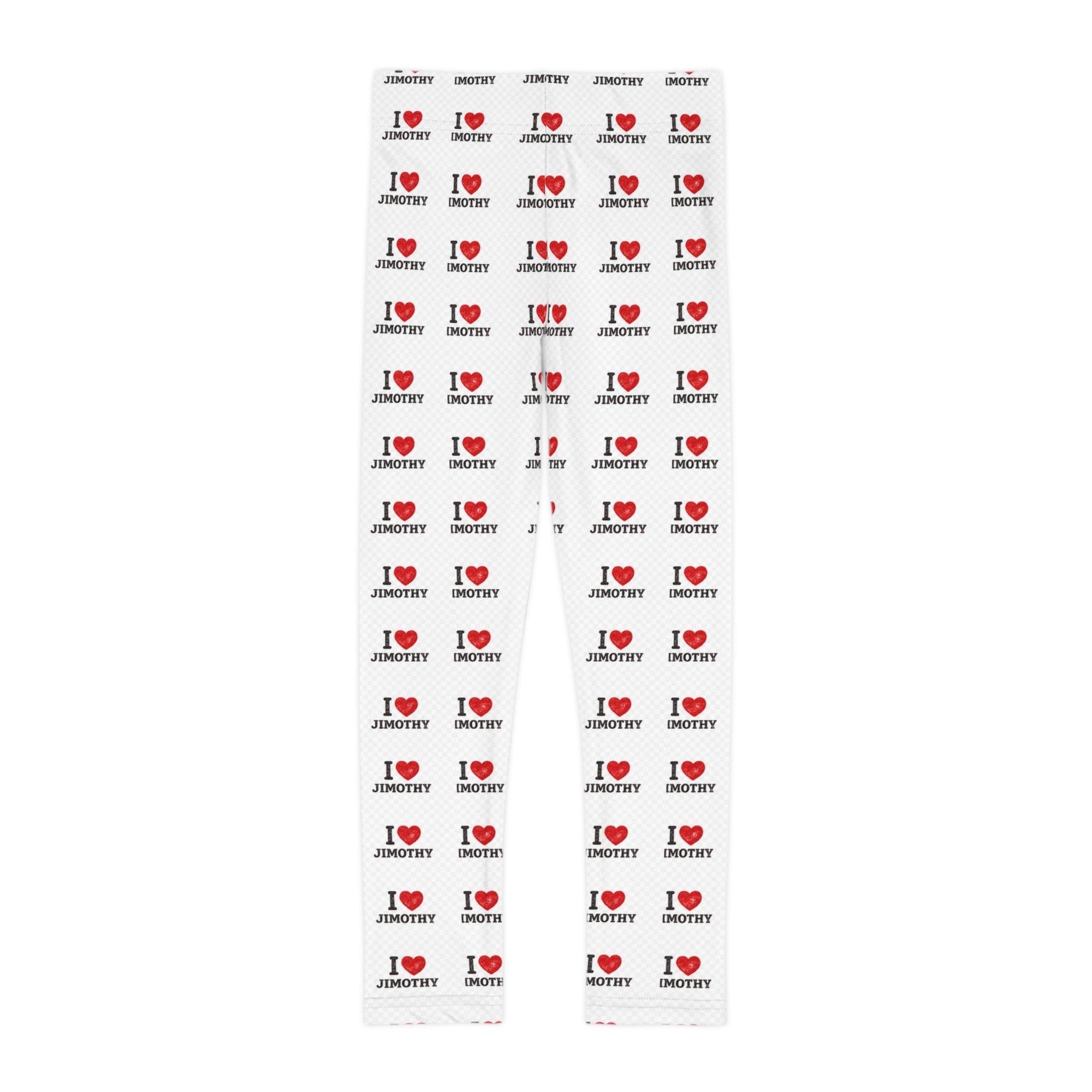 I Love Jimothy Kids Leggings — All-Over Print Winter Birthday Leggings