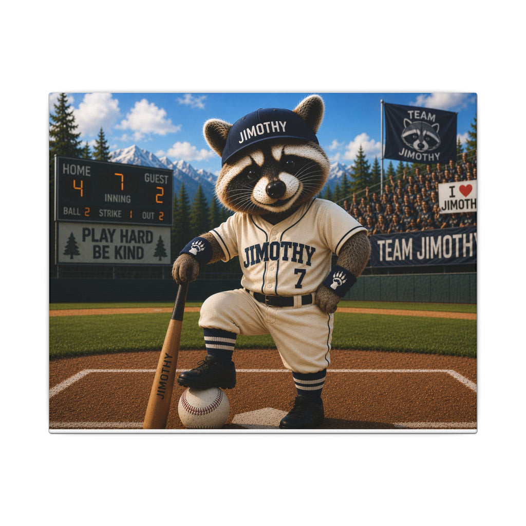 Team Jimothy Baseball  Canvas — 'Jimothy' Team Wall Art
