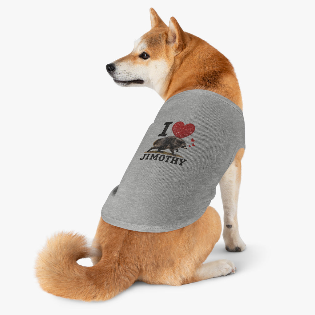 Dog Love Tank Top — I Love Jimothy Pet Shirt