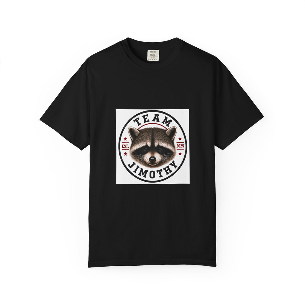 Team Jimothy T-Shirt — Cute Raccoon Logo Tee