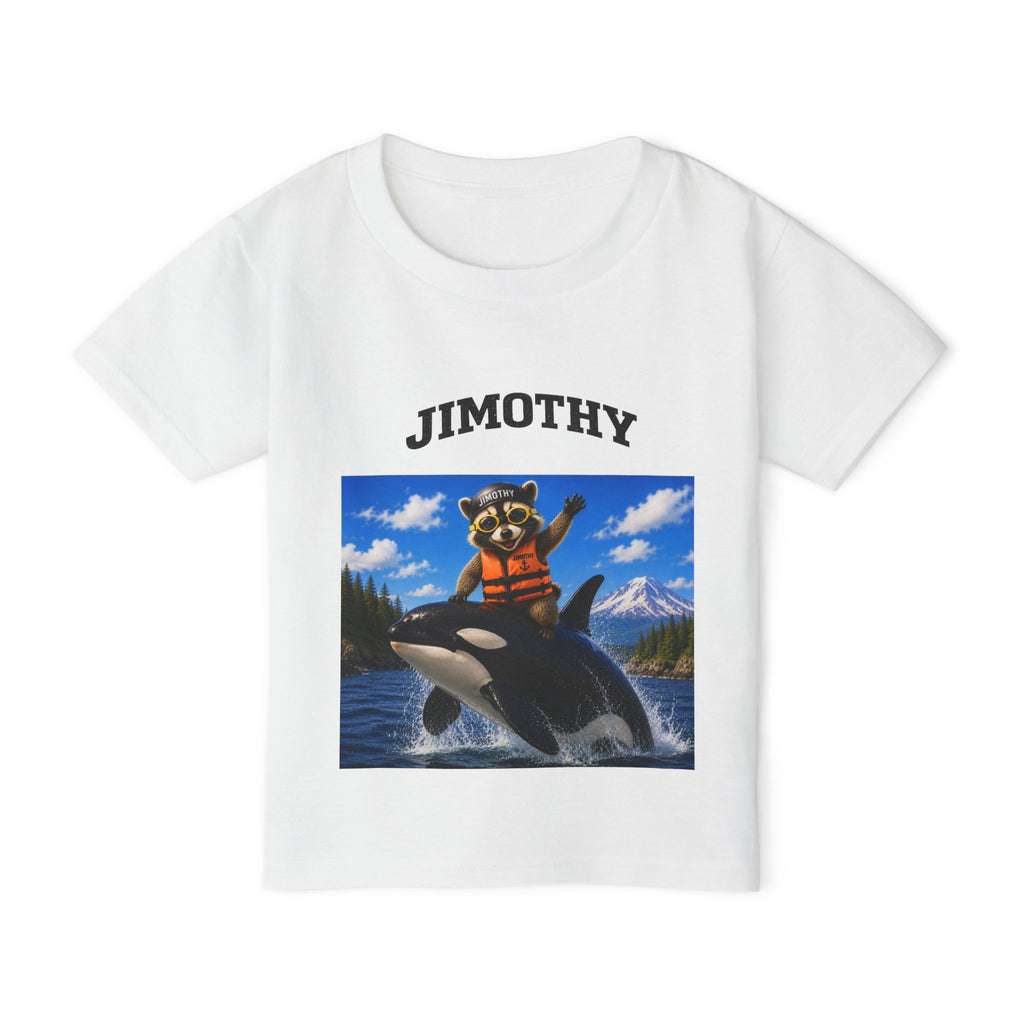 Toddler T-Shirt — 'Jimothy Whale Adventures- Mischief in the PNW" Back