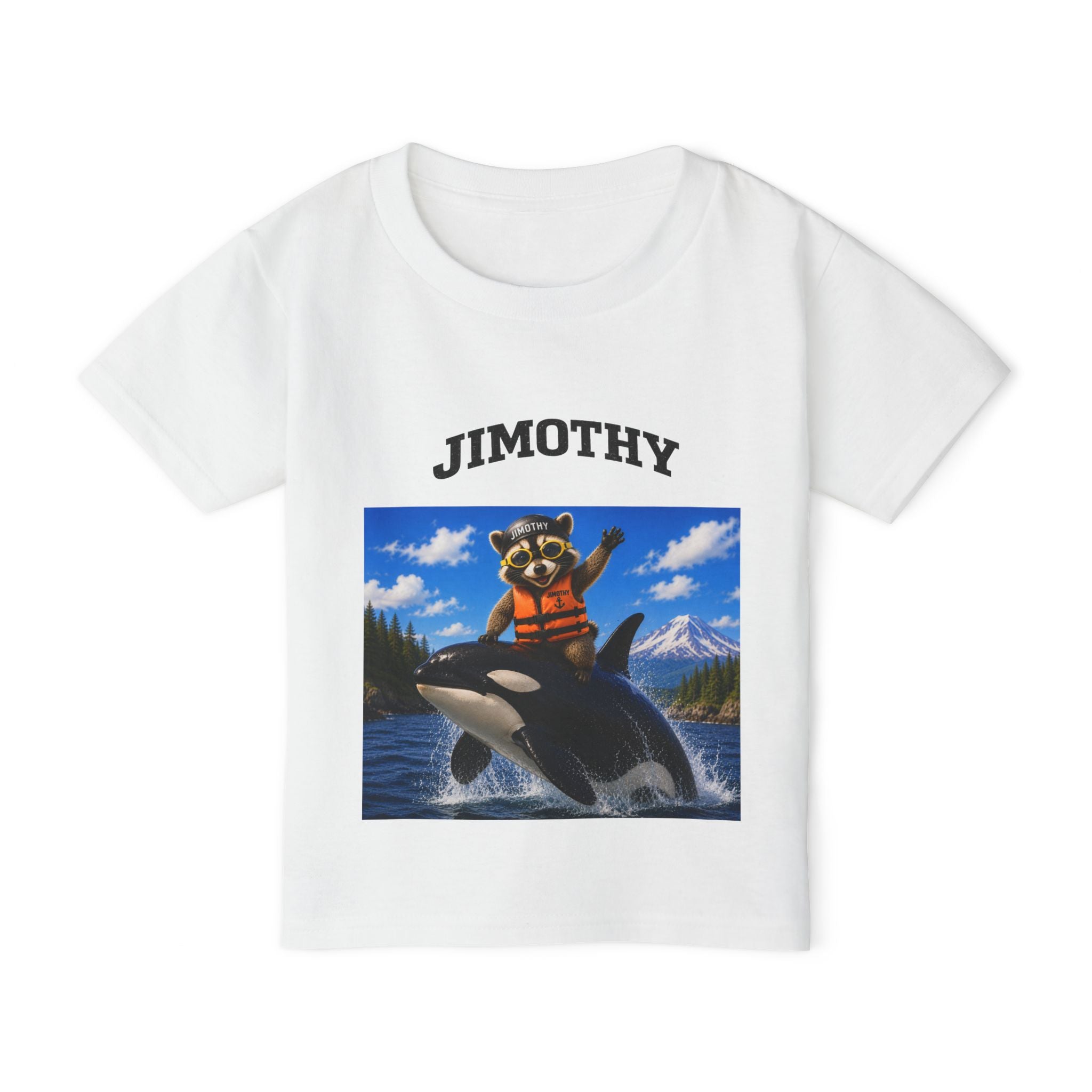 Toddler T-Shirt — 'Jimothy Whale Adventures- Mischief in the PNW" Back