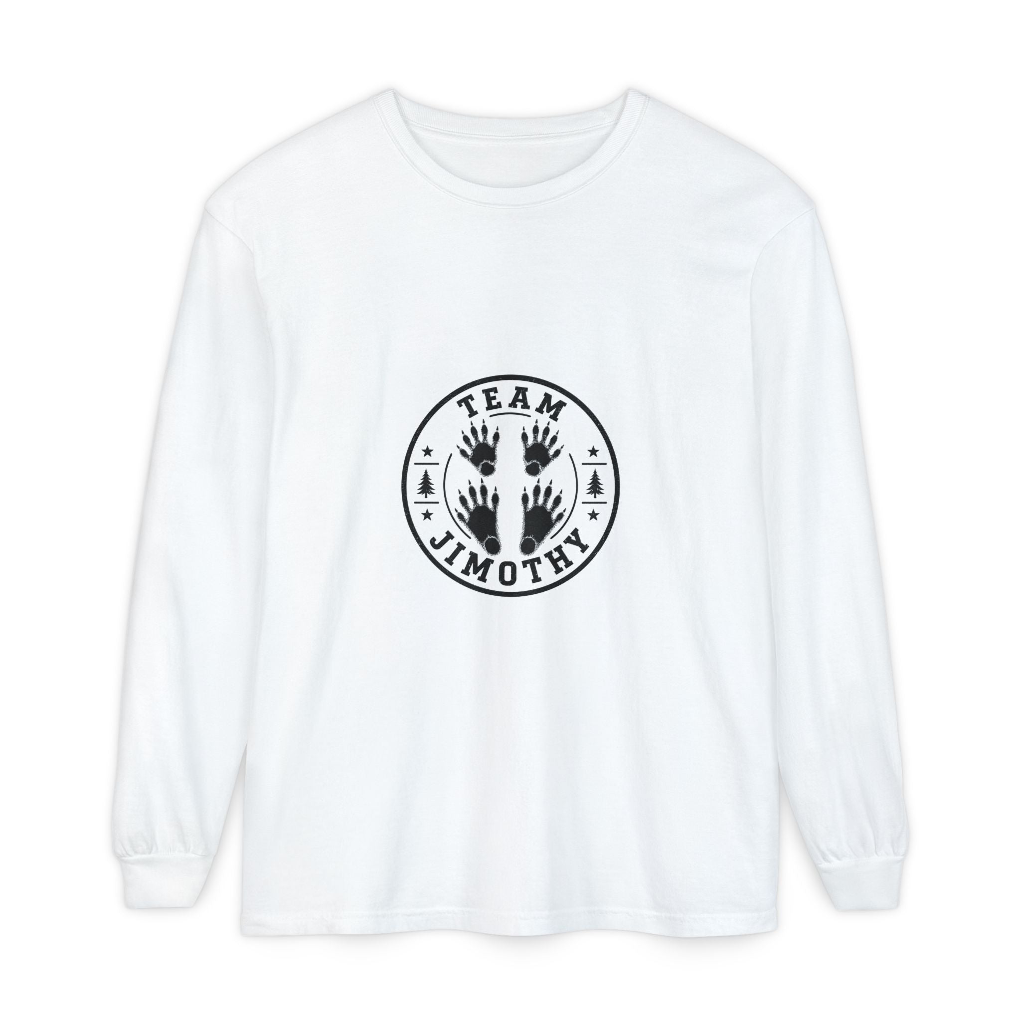 Team Jimothy Long Sleeve T-Shirt with Jimothy's Foot Prints