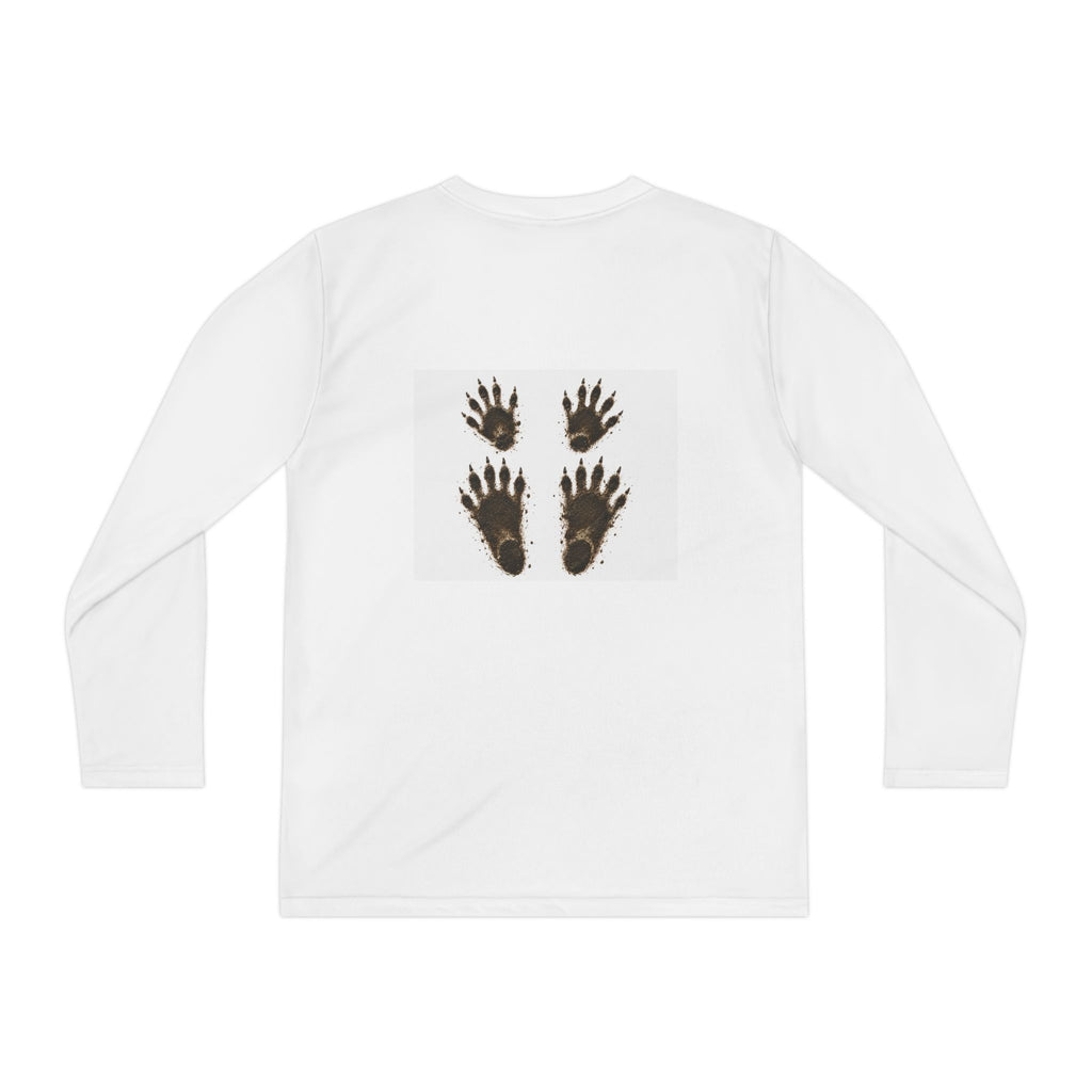 Youth Long Sleeve Tee — "Team Jimothy" Racoon Feet Graphic