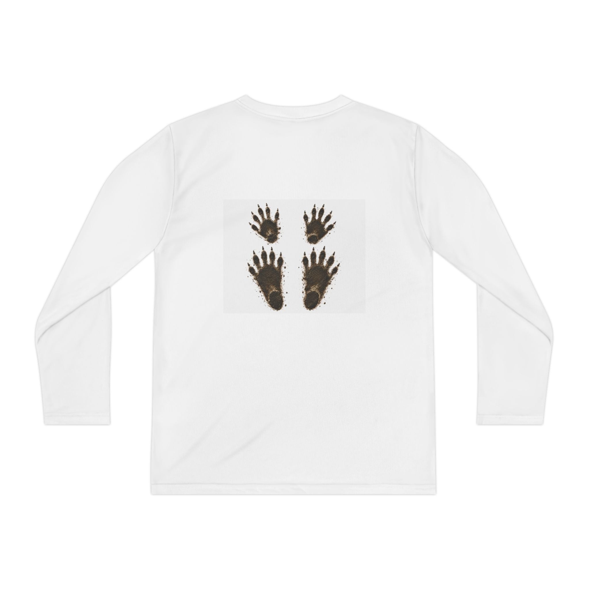 Youth Long Sleeve Tee — "Team Jimothy" Racoon Feet Graphic