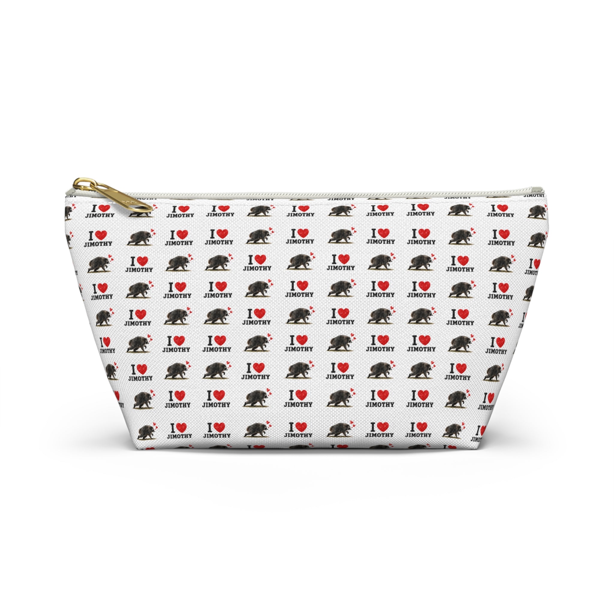 I Love Jimothy Image Accessory Pouch — T‑Bottom Cosmetic Bag
