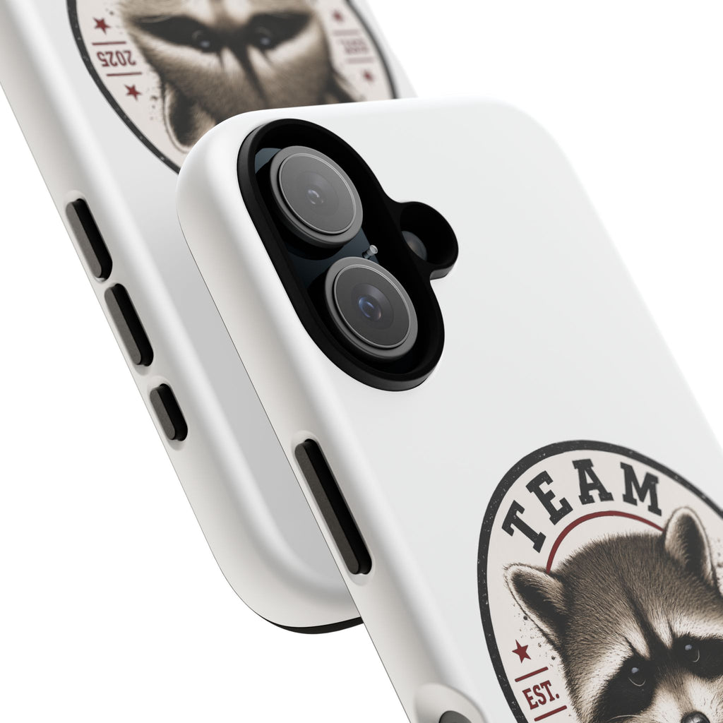 Team Jimothy Raccoon Phone Case — Cute Mascot Protective Cover
