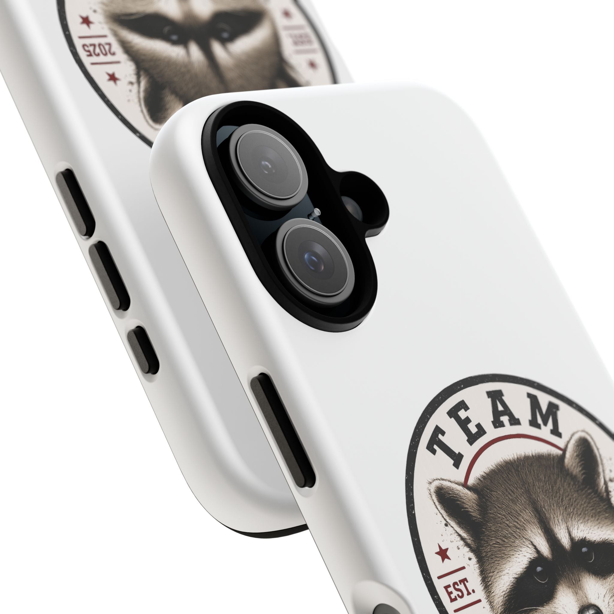 Team Jimothy Raccoon Phone Case — Cute Mascot Protective Cover