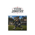 Team Jimothy Lacrosse Mascot Kiss-Cut Vinyl Decal
