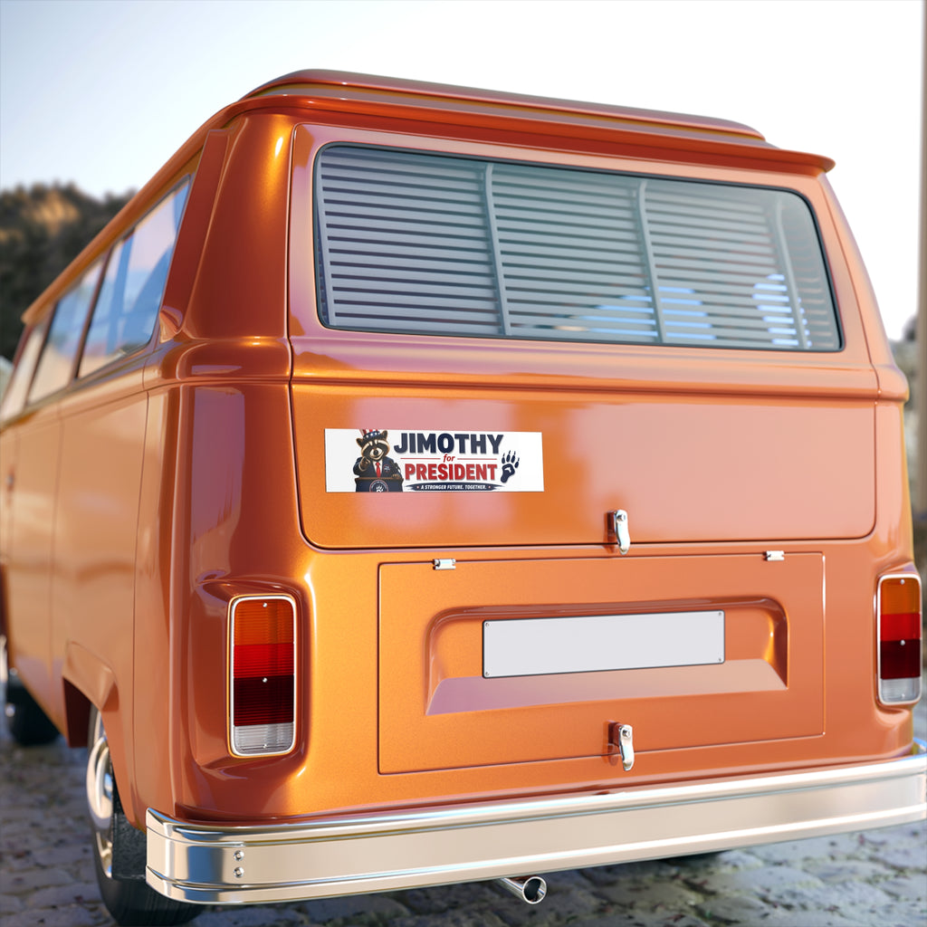Jimothy for President Bumper Sticker — Patriotic Campaign Car Decal