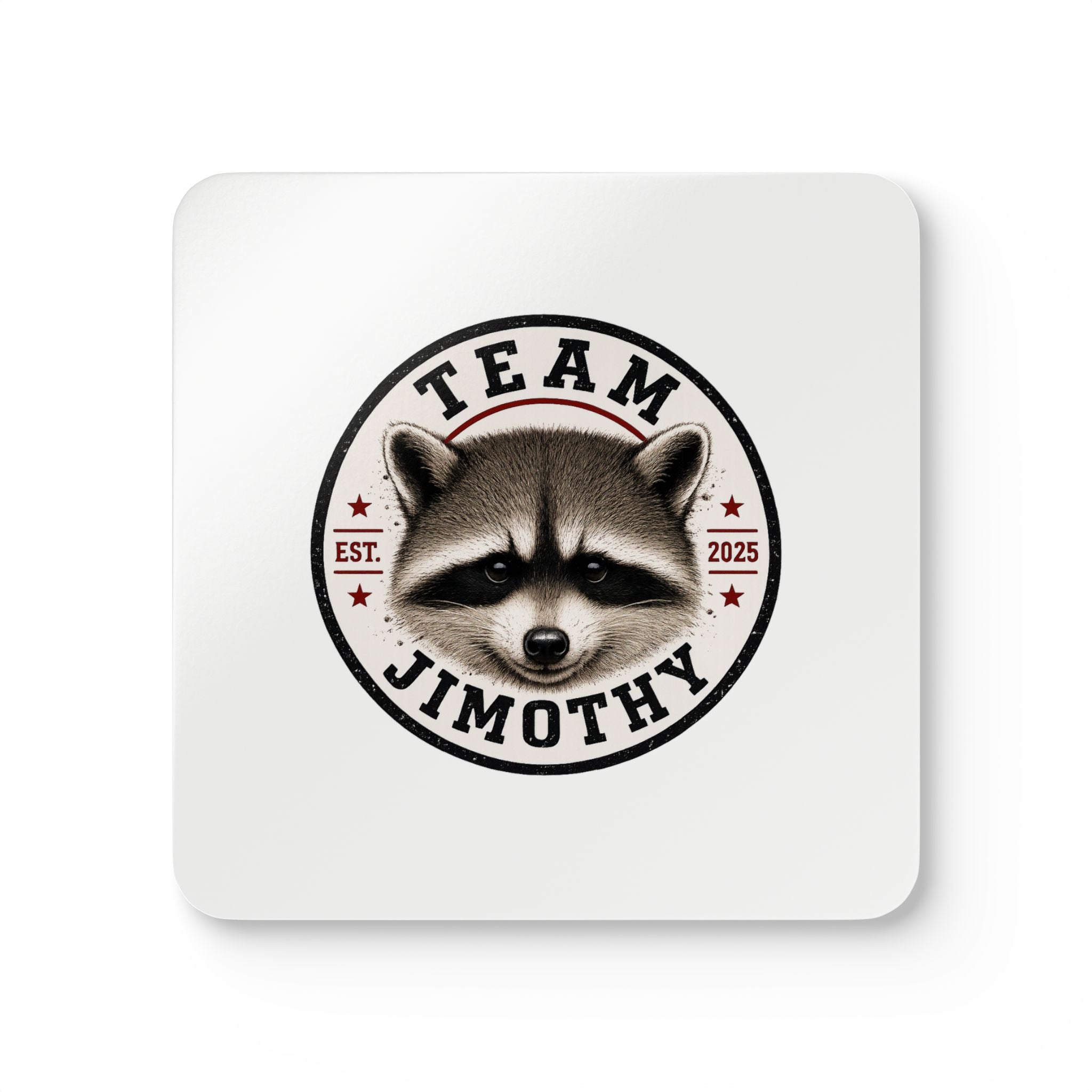 Raccoon 'Team Jimothy' Coaster Set (4)