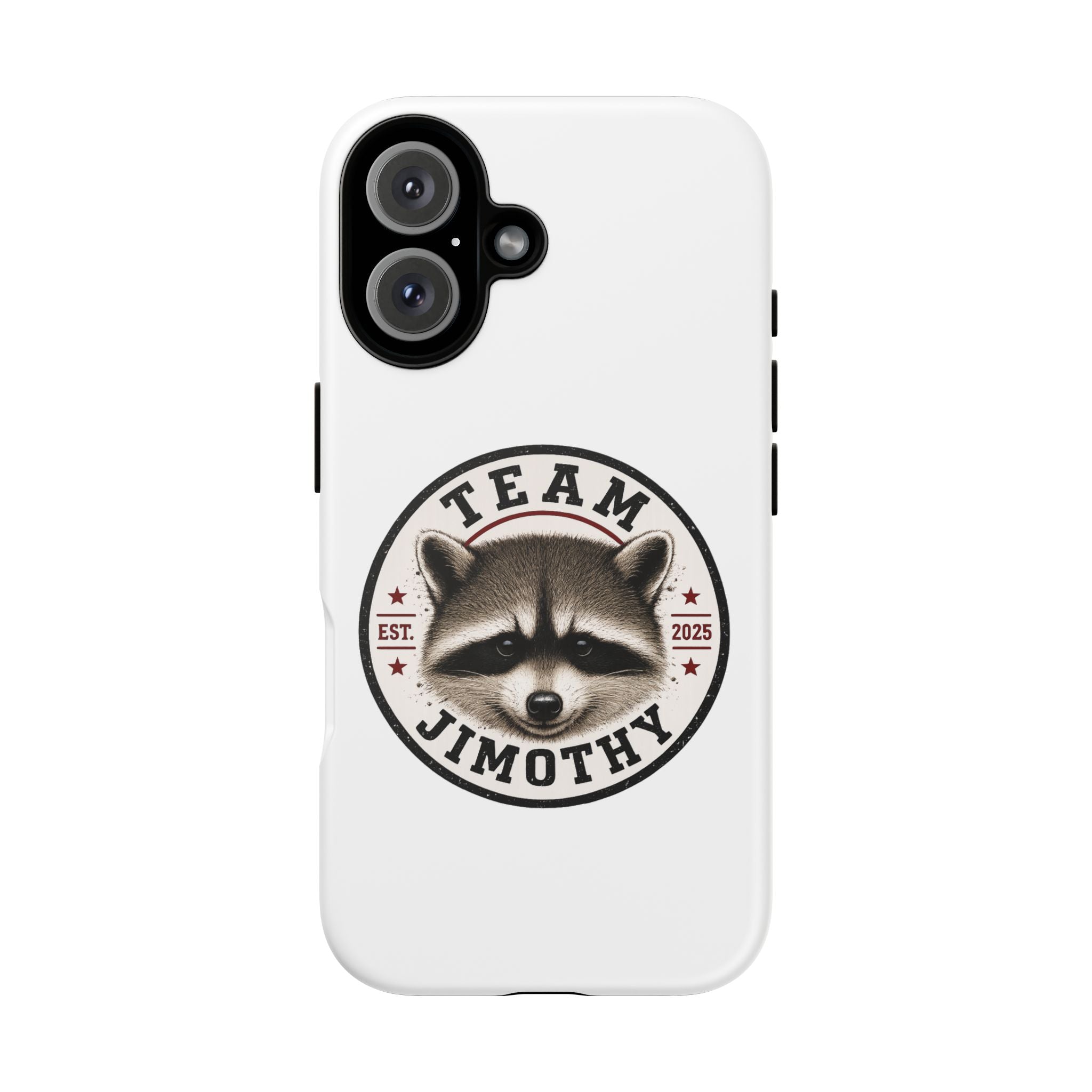Team Jimothy Raccoon Phone Case — Cute Mascot Protective Cover