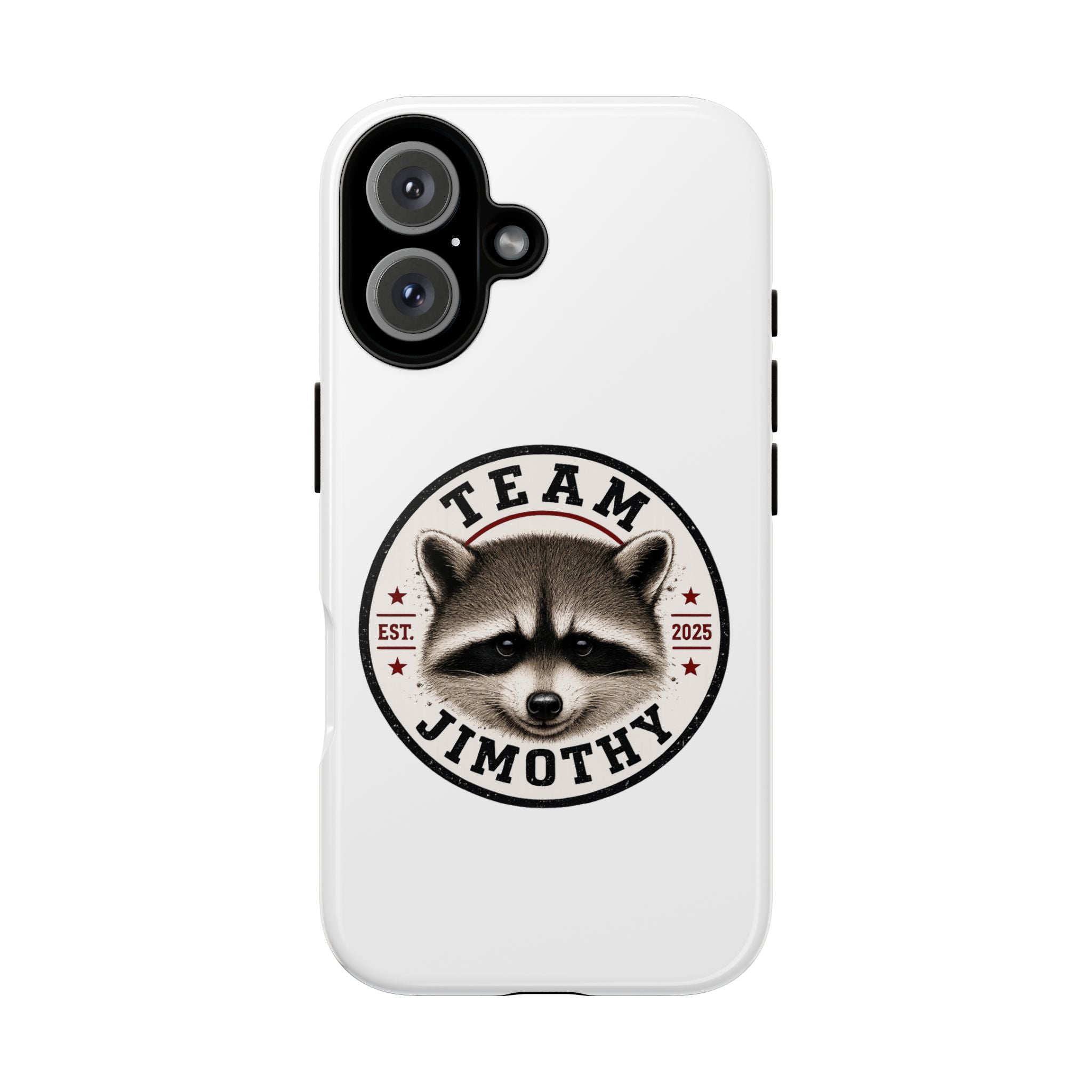 Team Jimothy Raccoon Phone Case — Cute Mascot Protective Cover