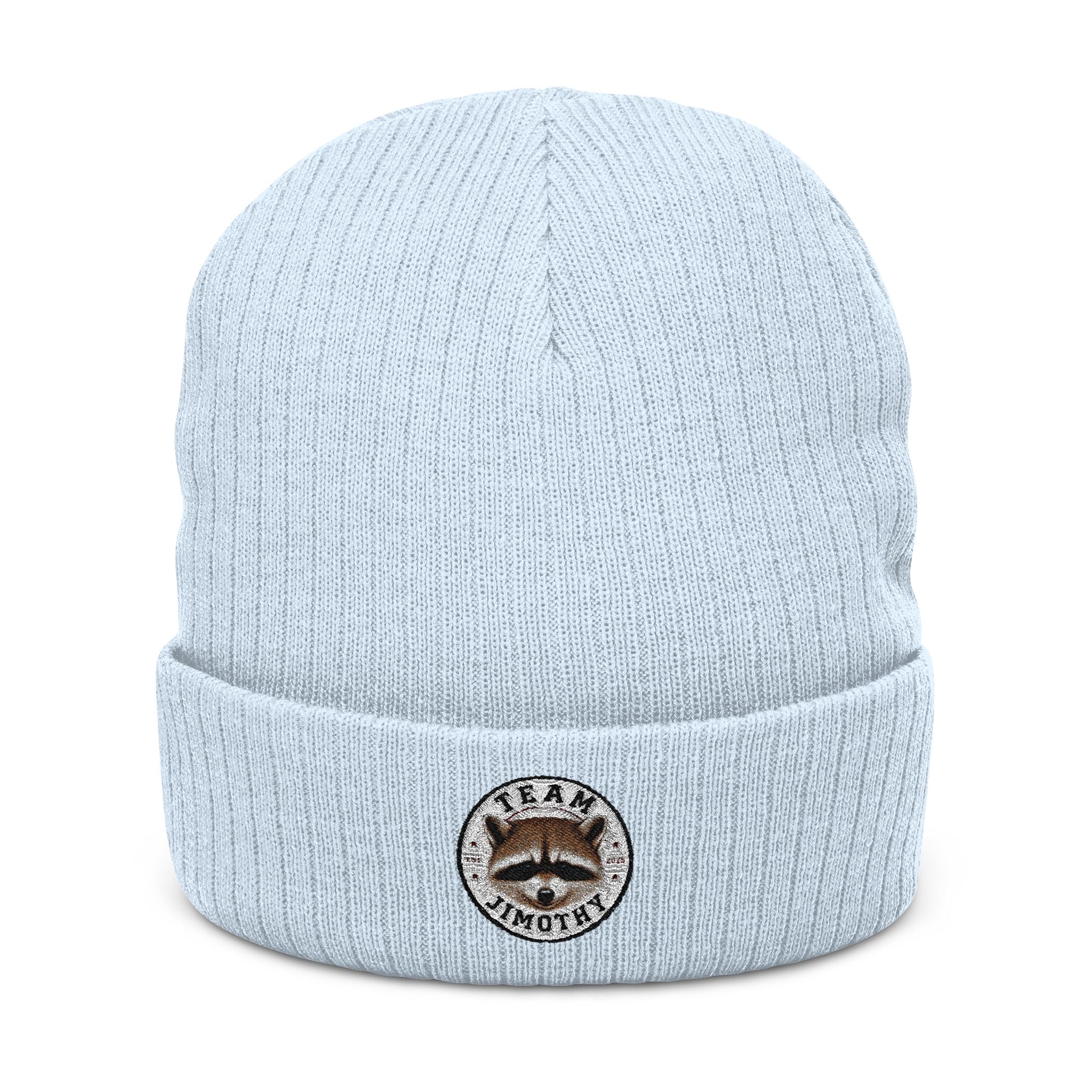 Embroidered Team Jimothy Ribbed Beanie