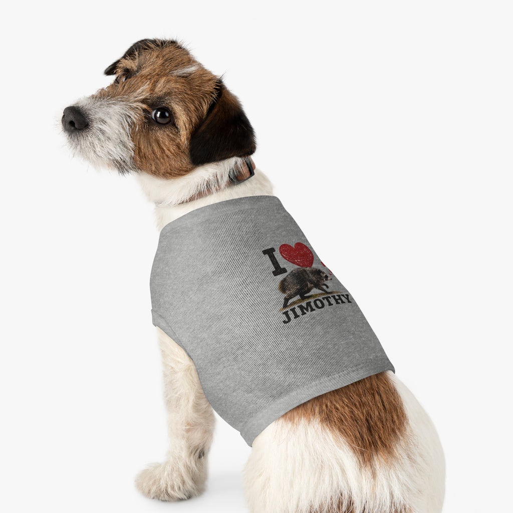Dog Love Tank Top — I Love Jimothy Pet Shirt