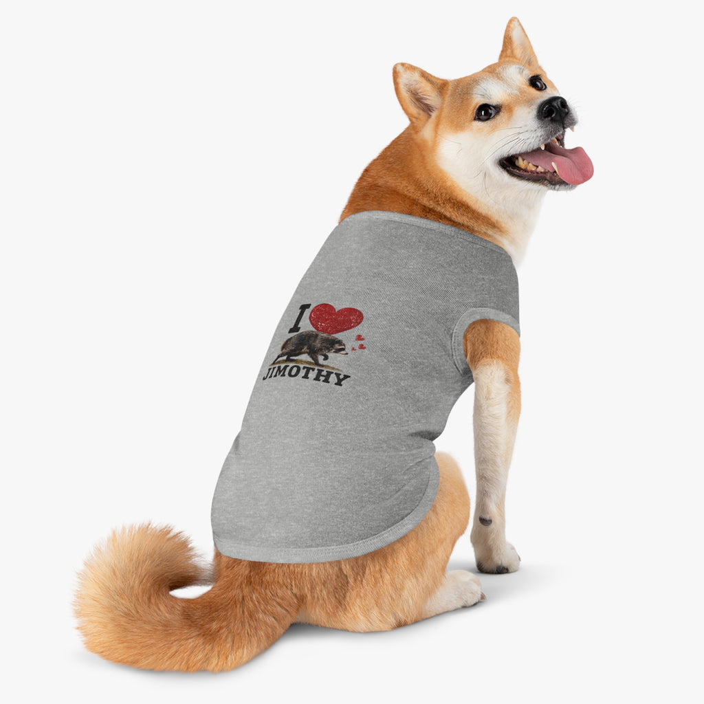 Dog Love Tank Top — I Love Jimothy Pet Shirt