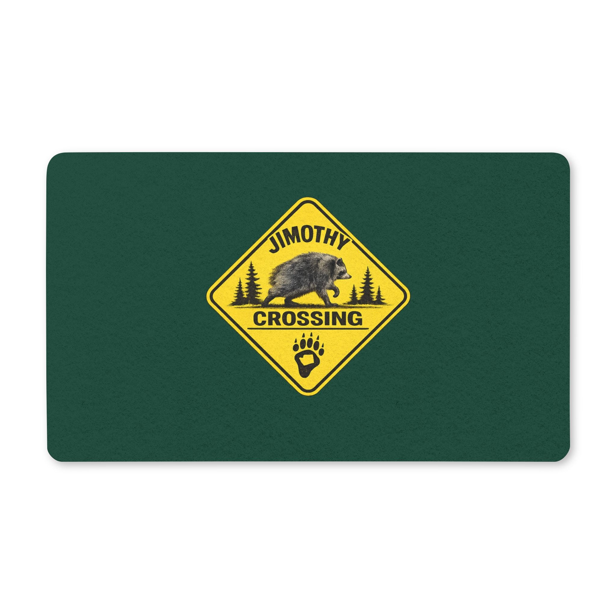 Personalized 'Jimothy Crossing' Doormat – Funny Outdoor Polyester Welcome Mat