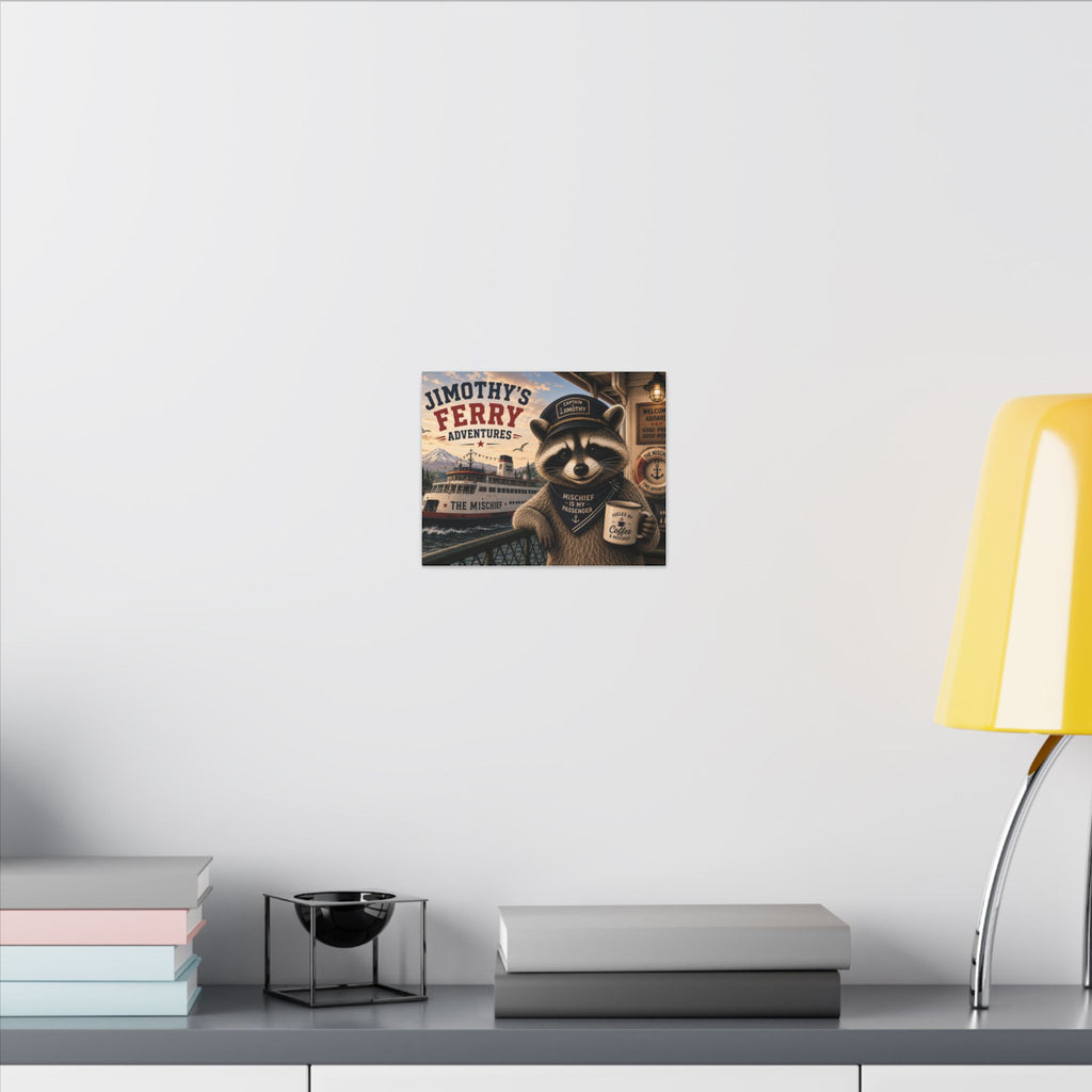 Jimothy Captain Ferry Canvas Print — “Jimothy’s Ferry Adventures” Wall Art