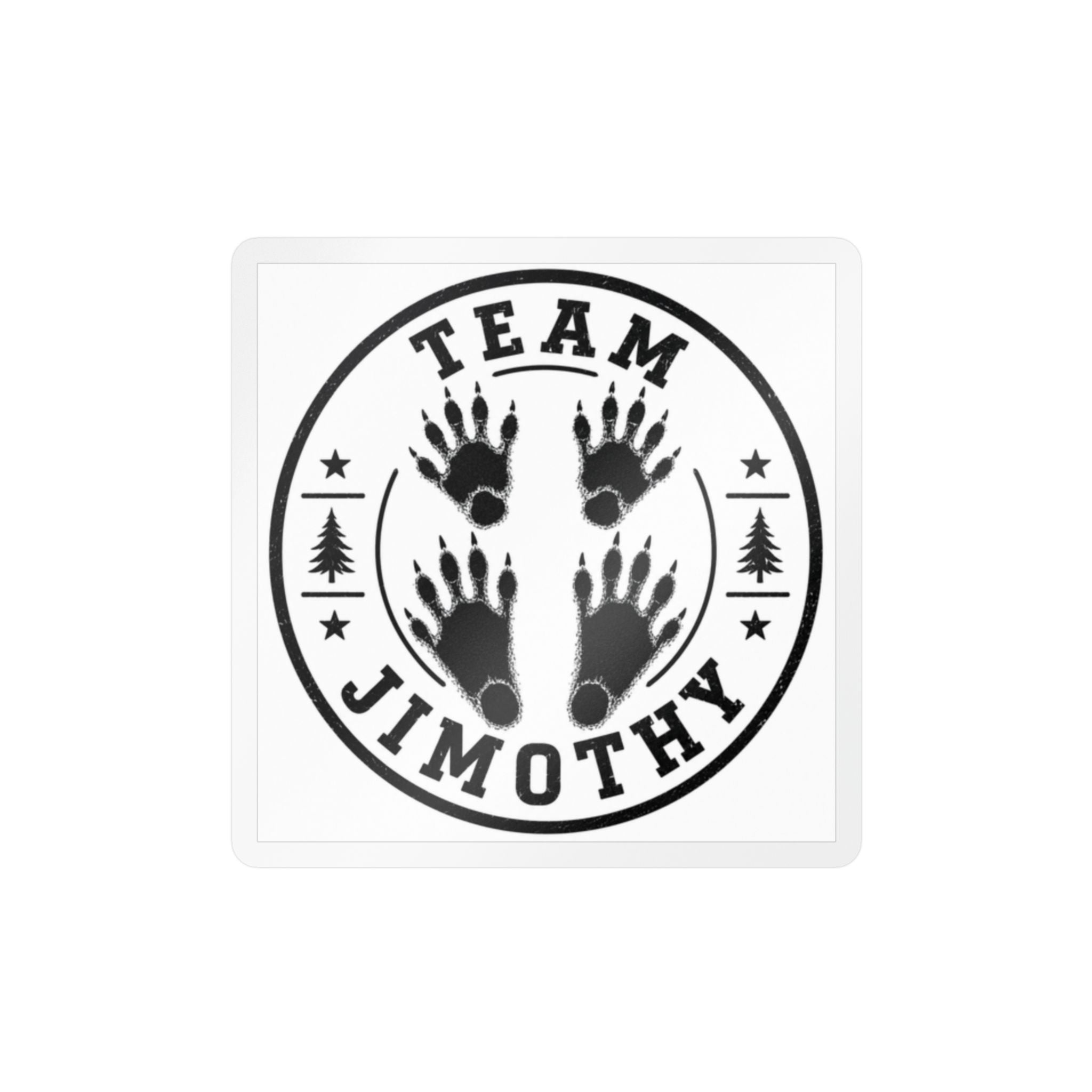 Team Jimothy Feet Vinyl Sticker — Kiss-Cut Decal for Cars, Laptops & Glass