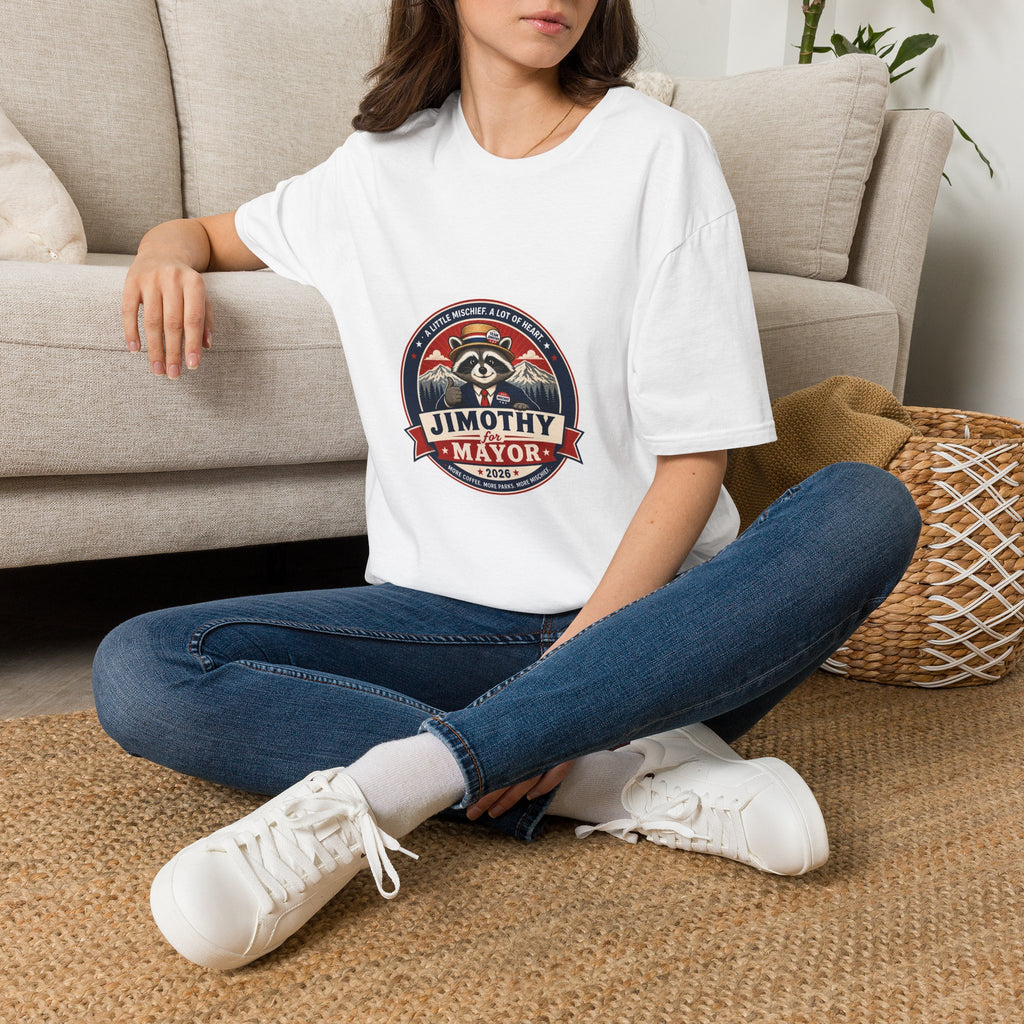 “Jimothy for Mayor” T-Shirt — Cute Political Novelty Tee
