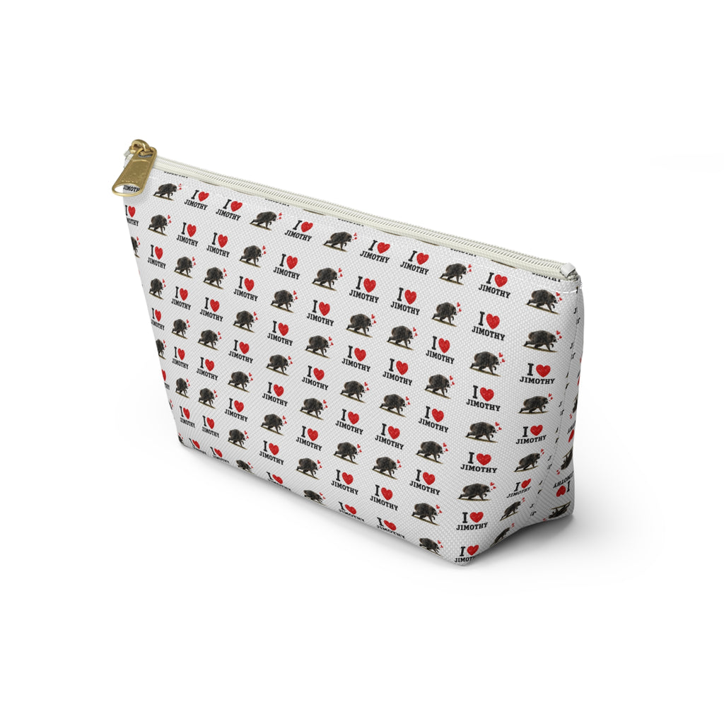 I Love Jimothy Image Accessory Pouch — T‑Bottom Cosmetic Bag