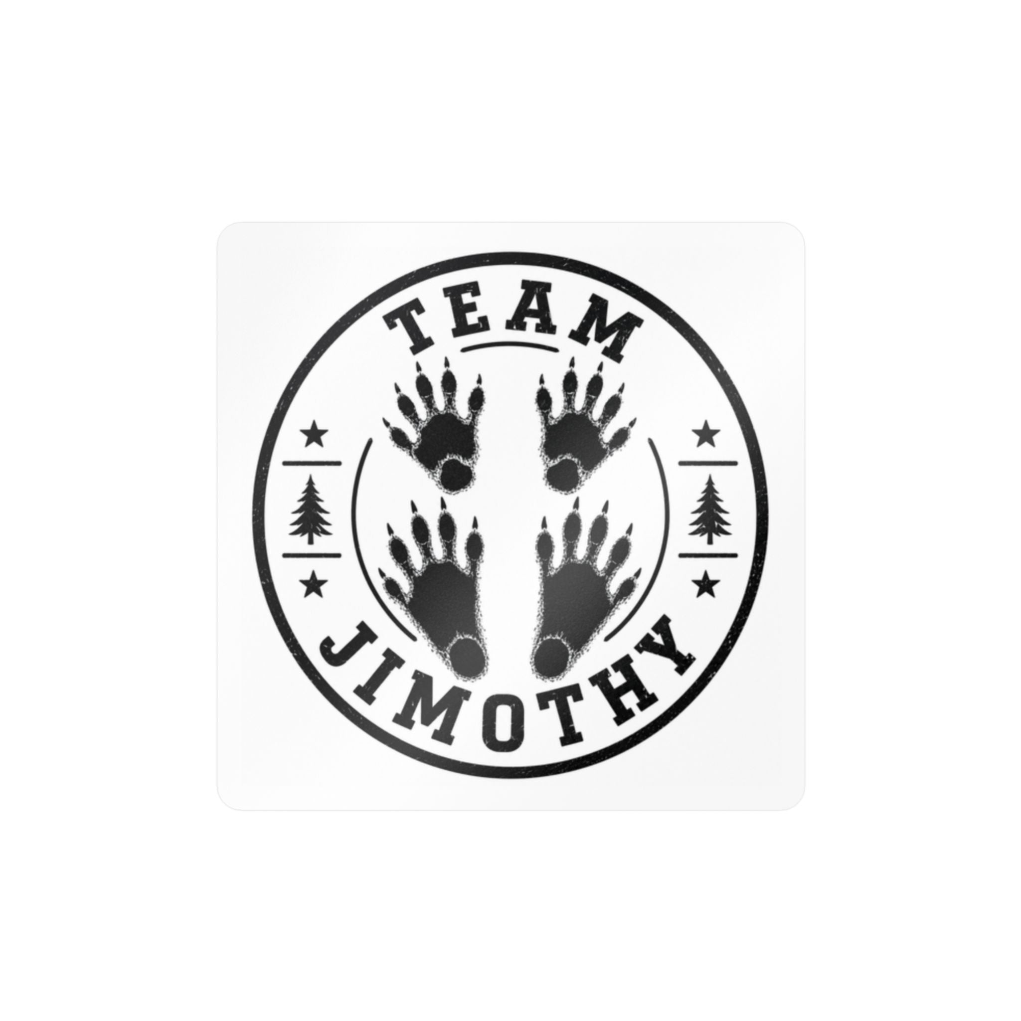 Team Jimothy Feet Vinyl Sticker — Kiss-Cut Decal for Cars, Laptops & Glass