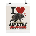 I Heart Jimothy Raccoon Poster — Seattle’s Legend ‘Master of Mischief’ Rolled Art Print