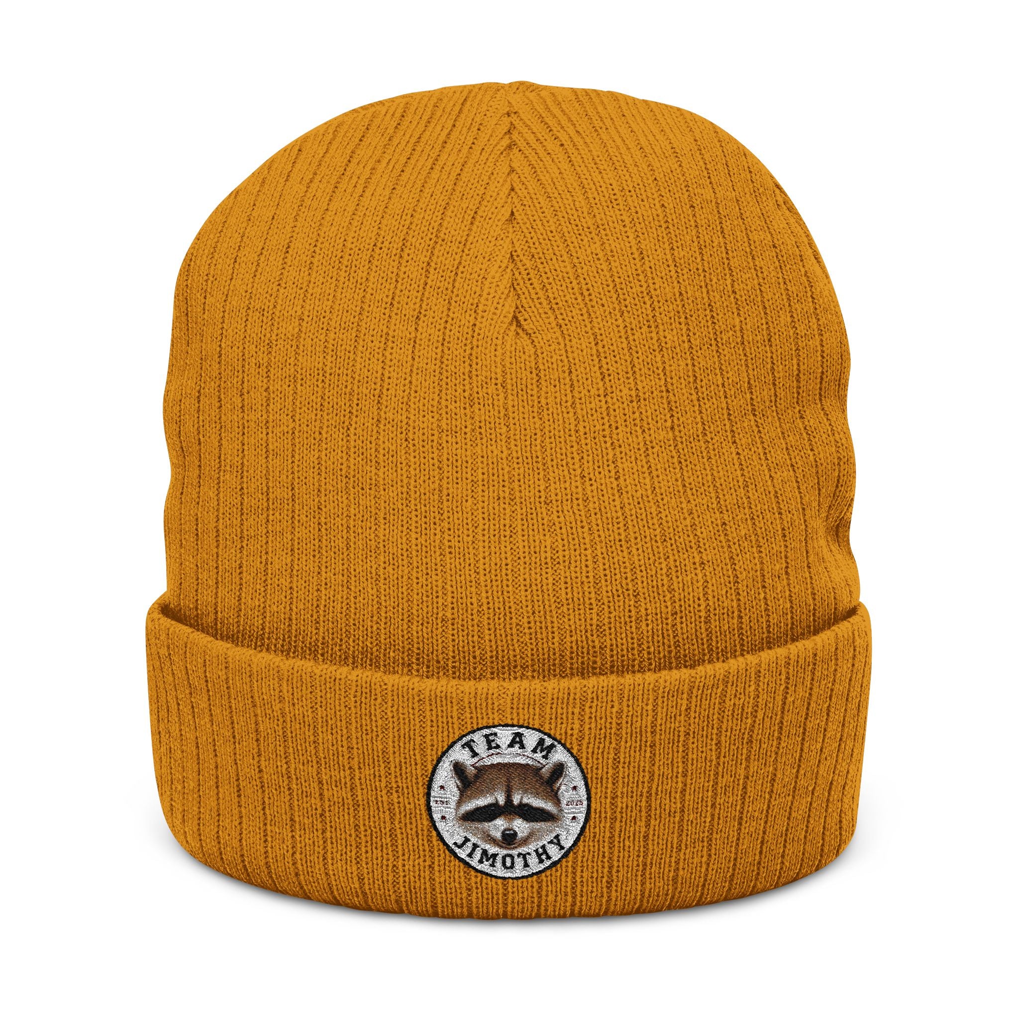 Embroidered Team Jimothy Ribbed Beanie