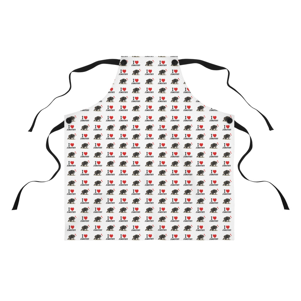 Apron — I  Love Jimothy Image Print Kitchen Apron