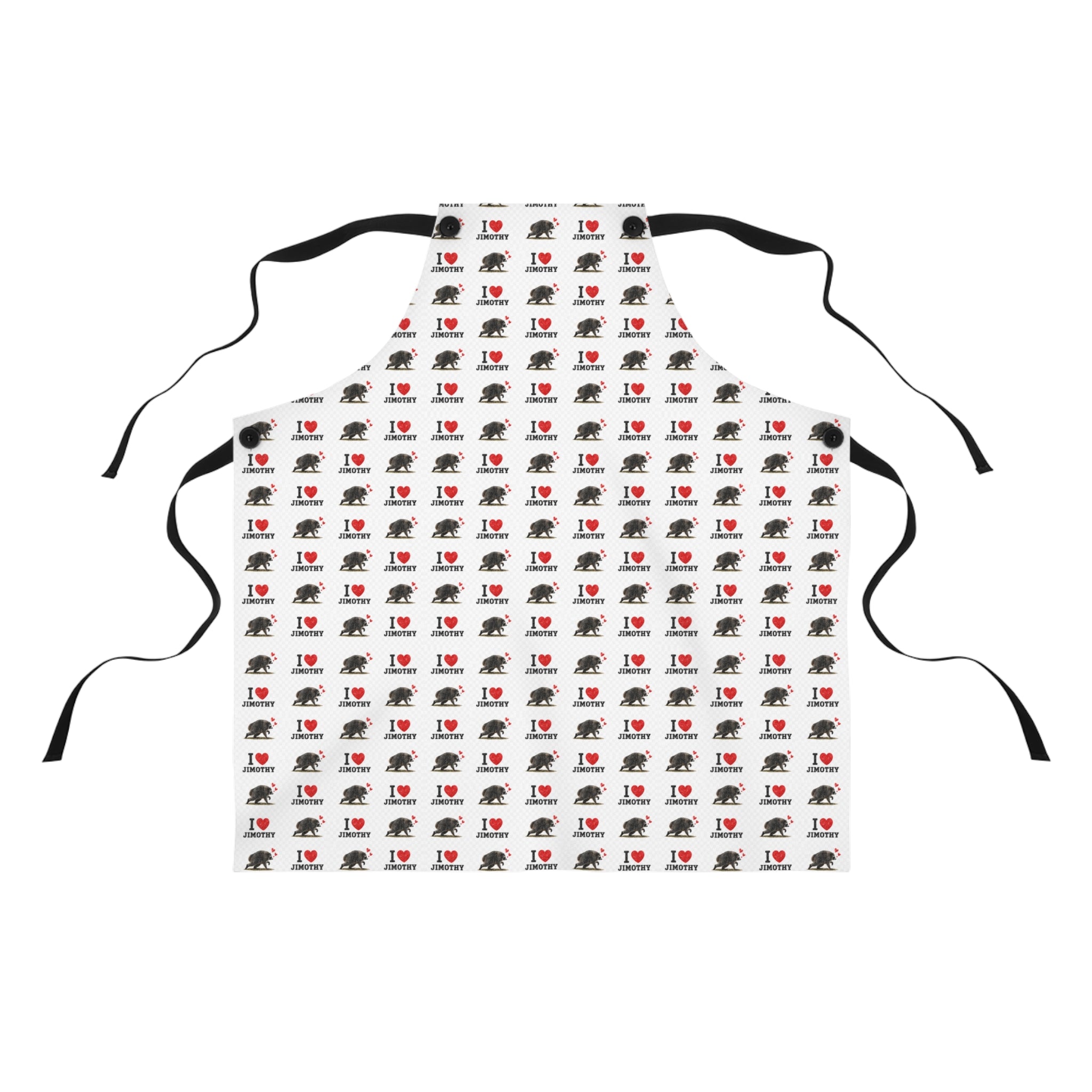 Apron — I  Love Jimothy Image Print Kitchen Apron