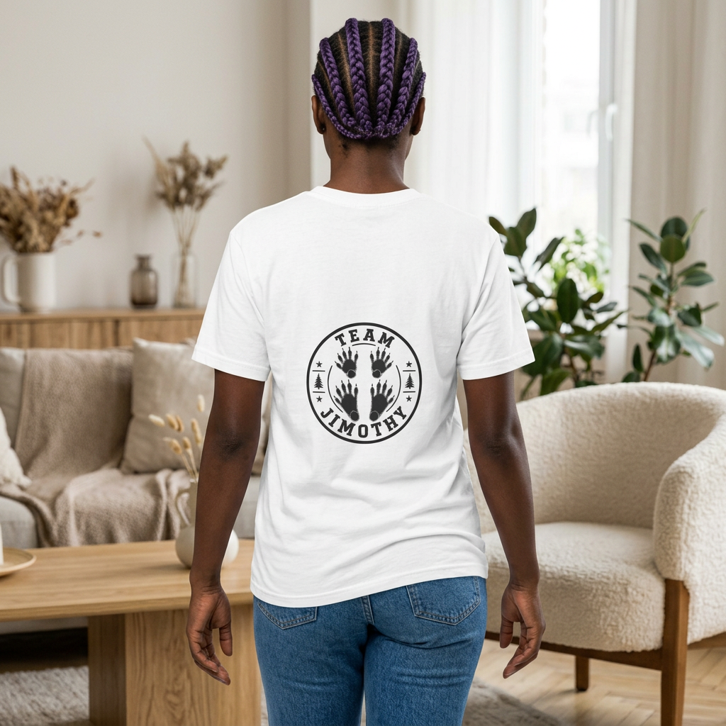 Team Jimothy T-Shirt — Cute Raccoon Logo Tee