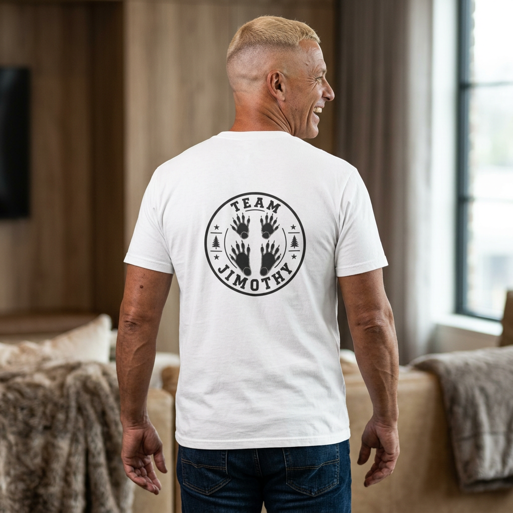 Team Jimothy T-Shirt — Cute Raccoon Logo Tee