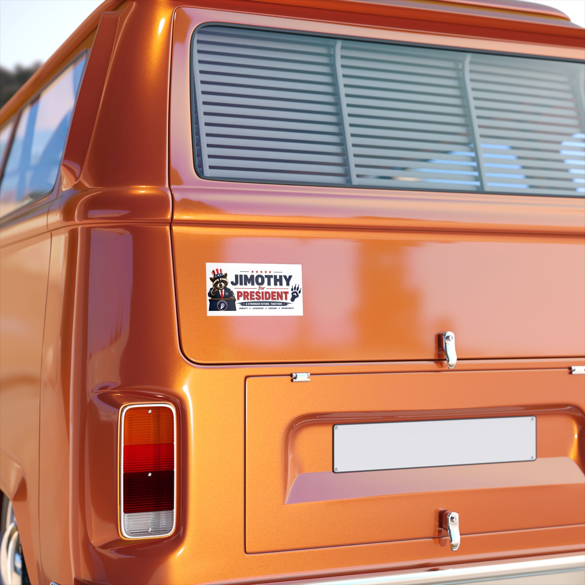 Jimothy for President Bumper Sticker — Patriotic Campaign Car Decal