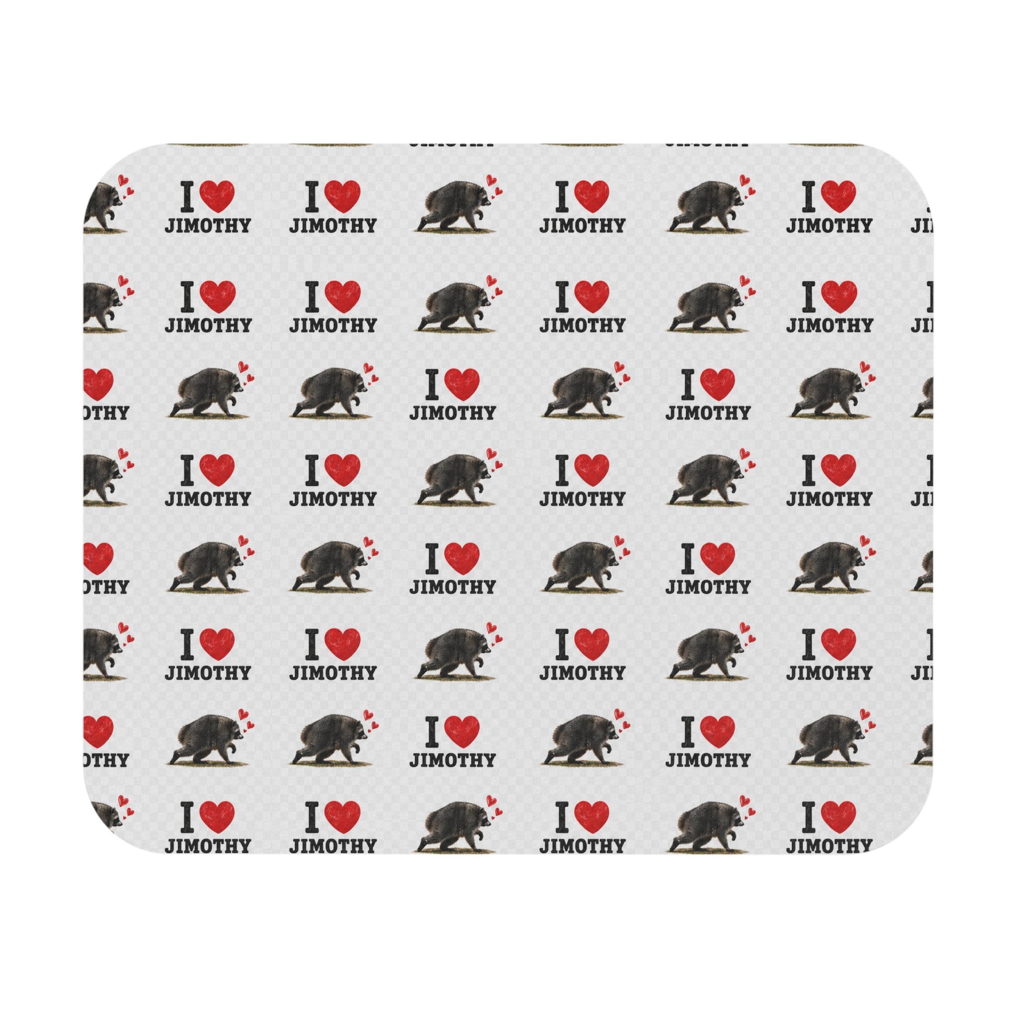 I  Jimothy Mouse Pad — Personalized Cute Rat Pattern Desk Mat
