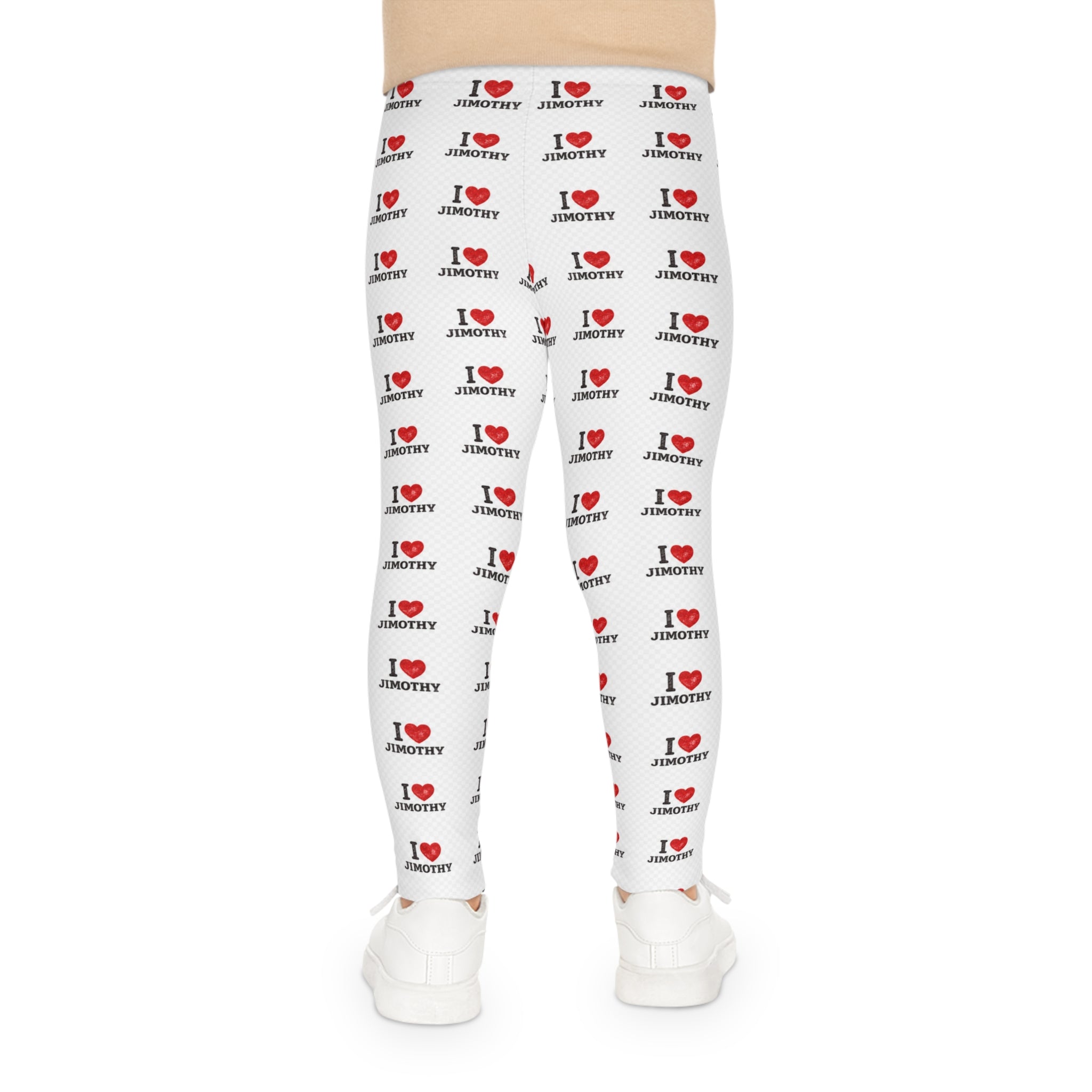 I Love Jimothy Kids Leggings — All-Over Print Winter Birthday Leggings