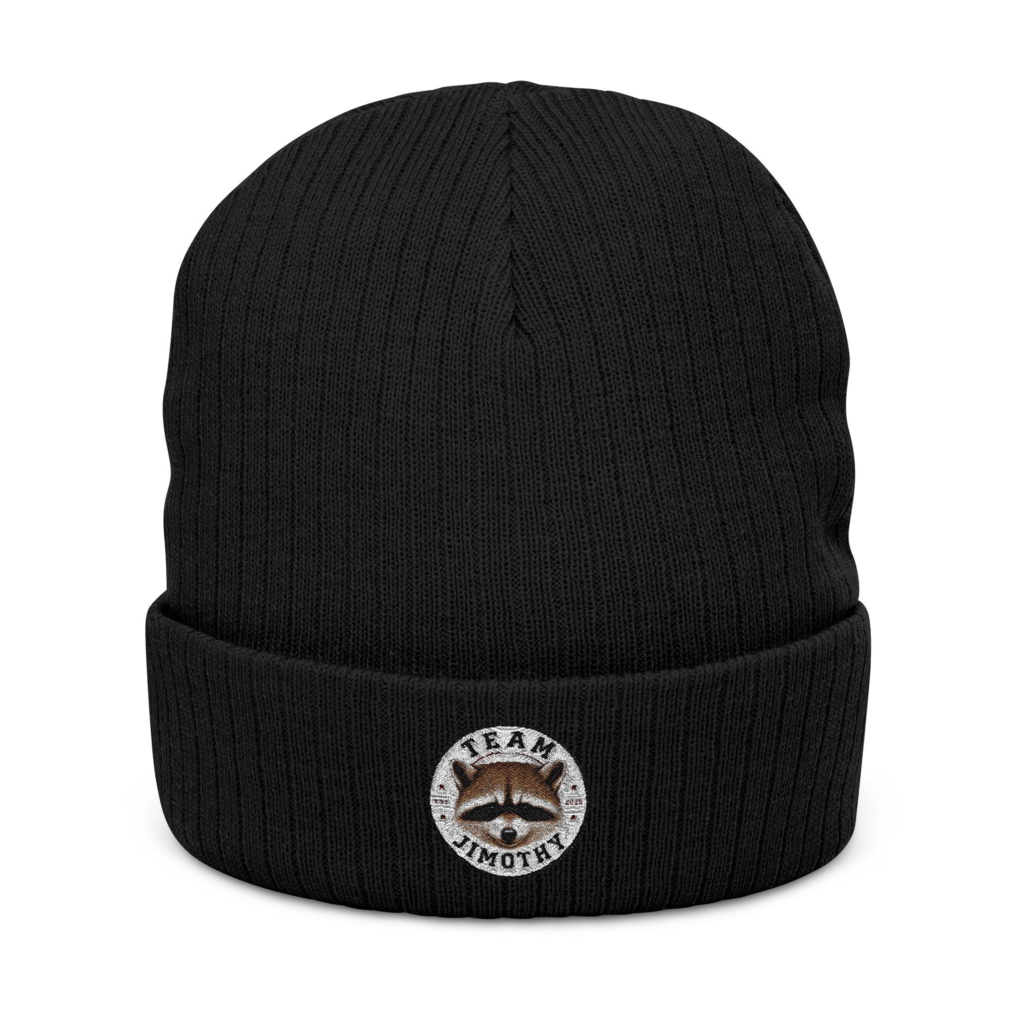 Embroidered Team Jimothy Ribbed Beanie