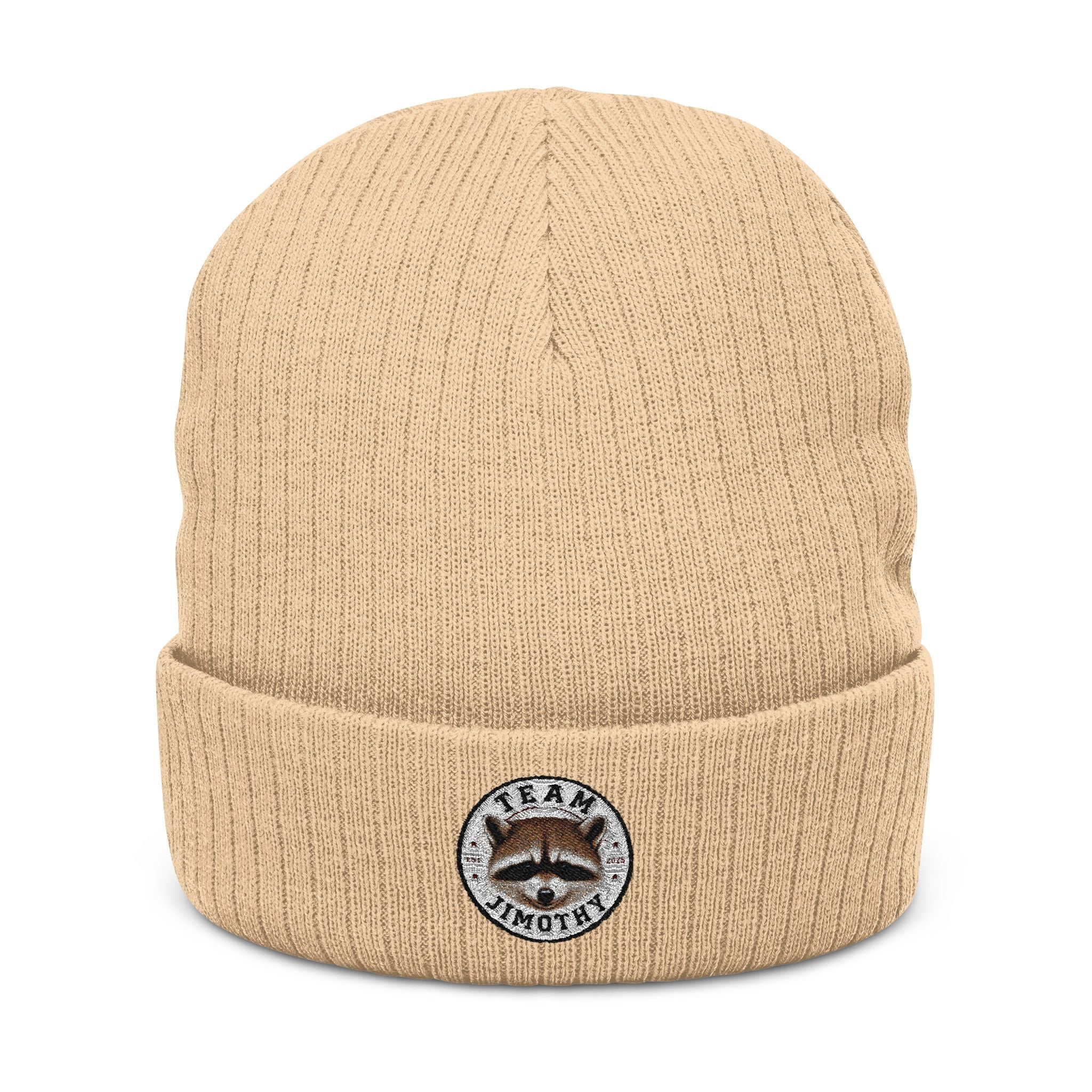 Embroidered Team Jimothy Ribbed Beanie