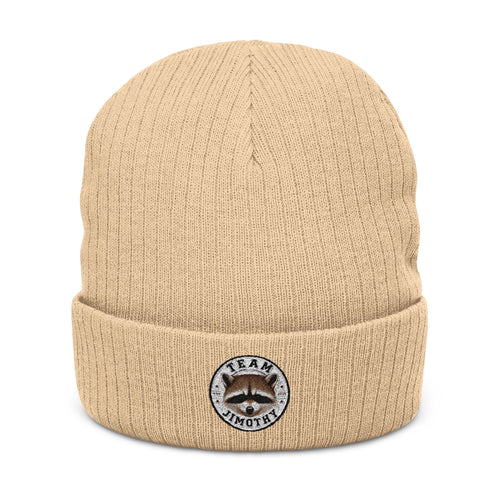 Embroidered Team Jimothy Ribbed Beanie