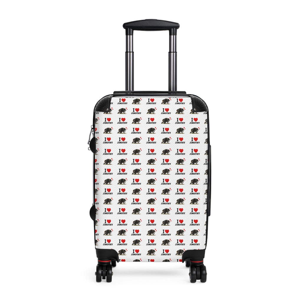 I Love Jimothy Travel Suitcase Cover — Patterned Luggage Protector for Frequent Flyers