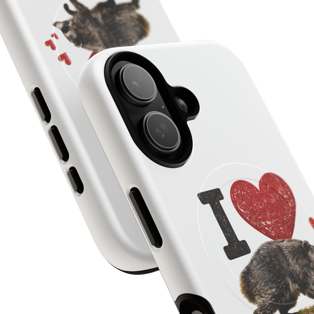 Phone Case — I  Jimothy Raccoon Tough Magnetic Protective Cover