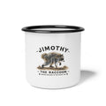 Enamel Camp Cup – 'Jimothy the Raccoon' Vintage Camping Mug