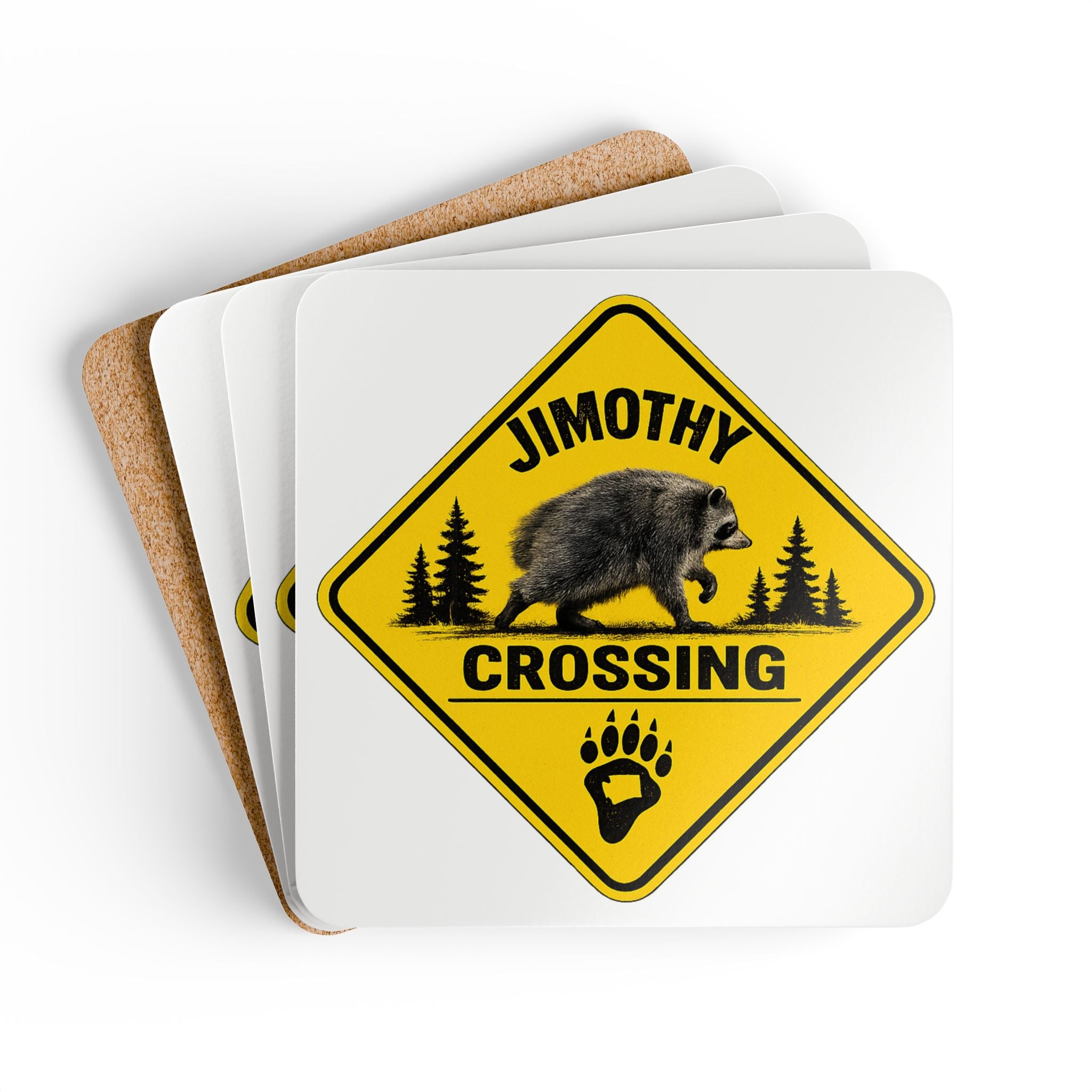 Jimothy Crossing Bear Coasters (Set of 4)