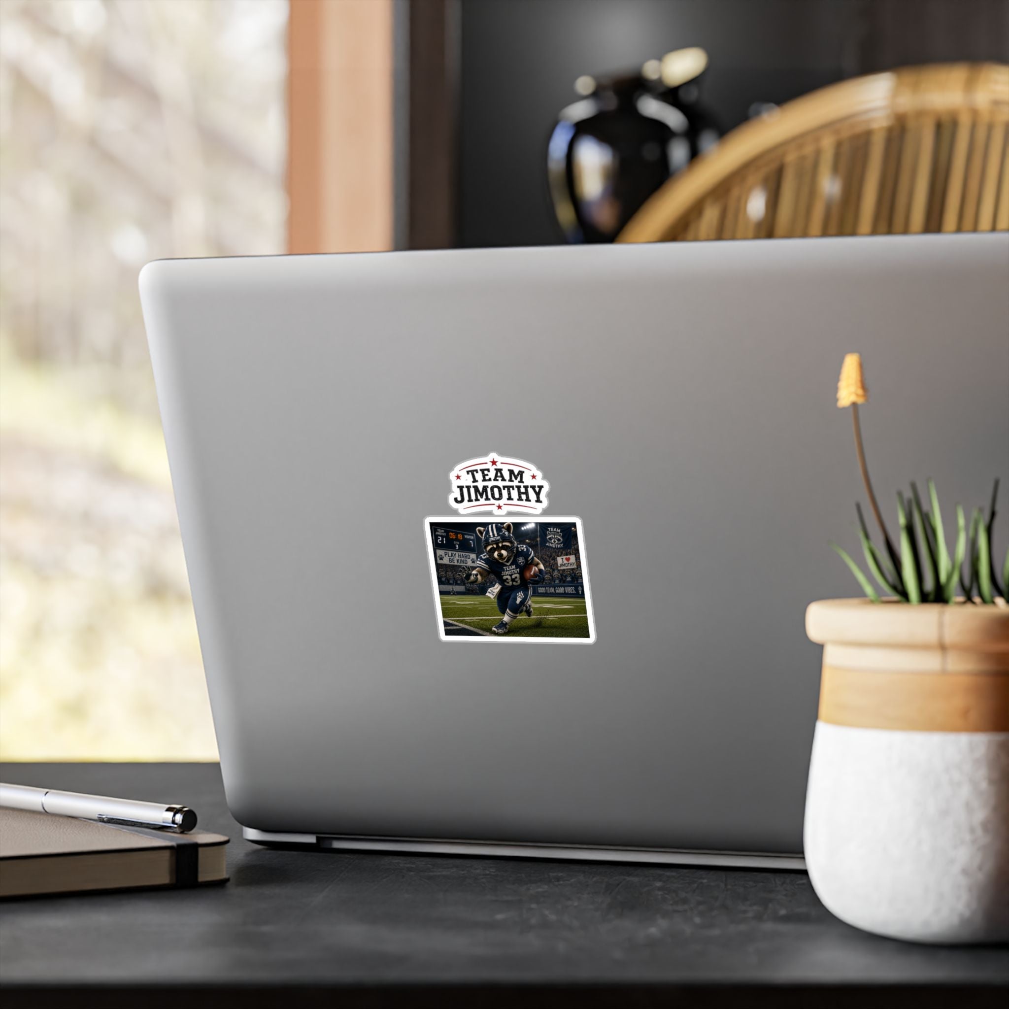 Team Jimothy Football Vinyl Sticker – Kiss-Cut Decal