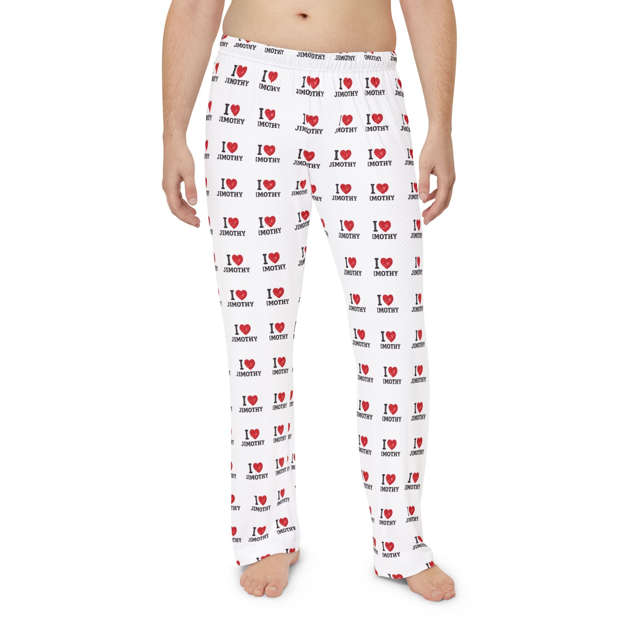 I Heart Jimothy Seattle's Famous Racoon- Men's Pajama Pants — All-Over Print Cozy Lounge Pajamas