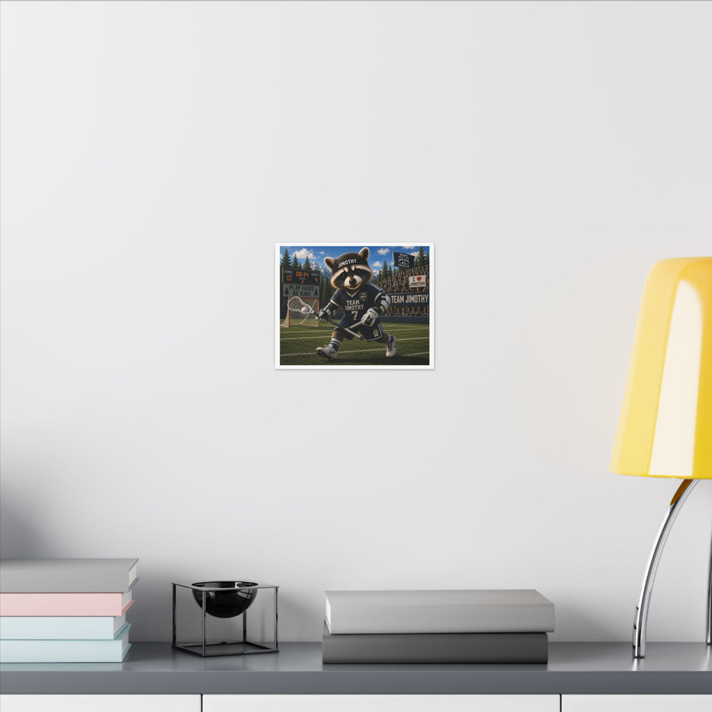Personalized Team Jimothy Lacrosse Canvas Print — 'Team Jimothy' Stretched Wall Art